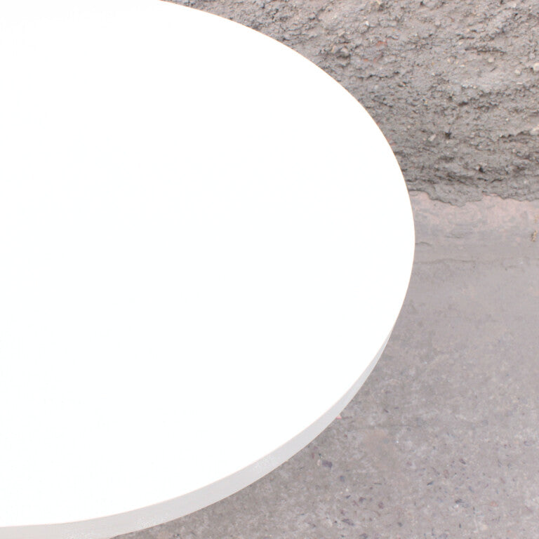 Mesa de Comedor Ovalada de Efecto Cemento Ibiza