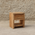 Mesita de Noche con Cajón en Madera Reciclada Ibiza
