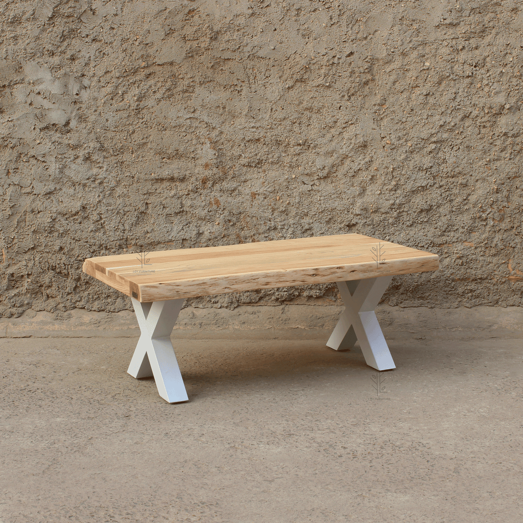 Mesa de Centro en Acacia y Metal Ibiza