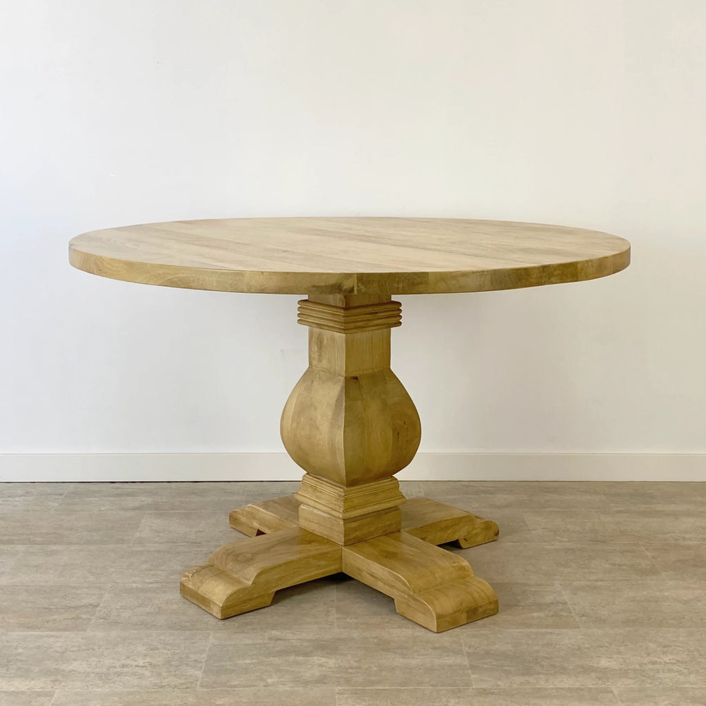 Mesa de Comedor Redonda 120cm en Mango Provenzal