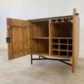 Mueble Bar en Acacia y Mármol Milán