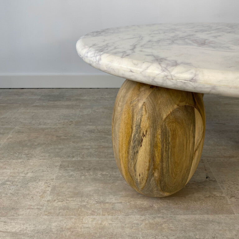 Mesa Centro Grande en Mango Marble