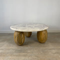 Mesa Centro Grande en Mango Marble