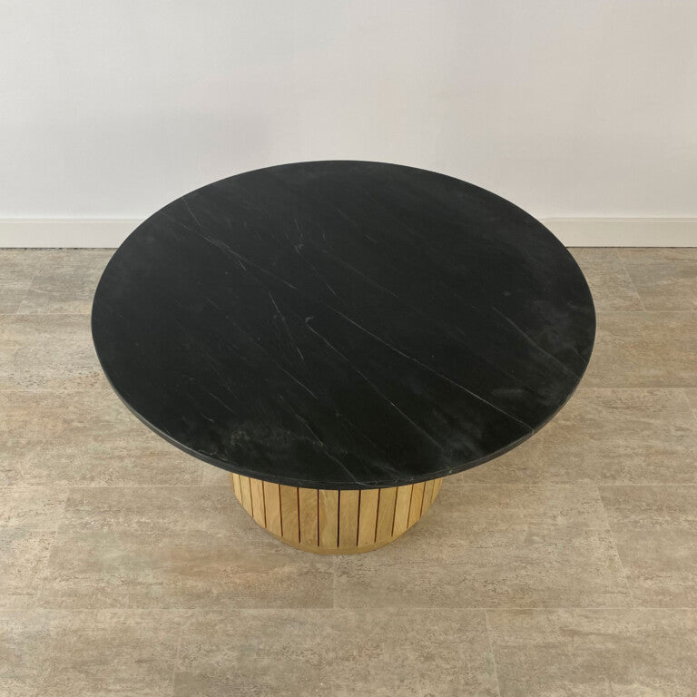 Mesa Centro en Acacia Marble Black